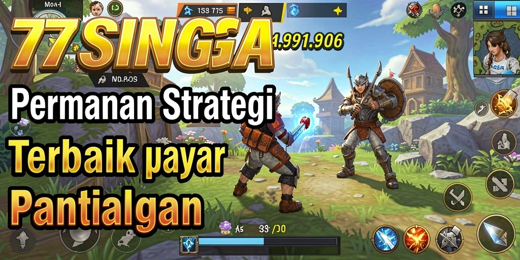 Tampilan gameplay strategis yang mendebarkan dalam 77SINGA.