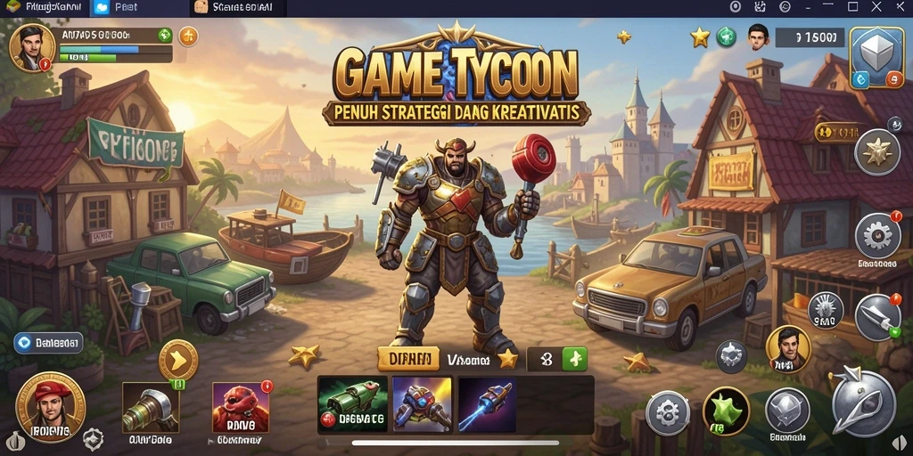 Tampilan gameplay API77 dengan elemen strategi Tycoon yang menarik.