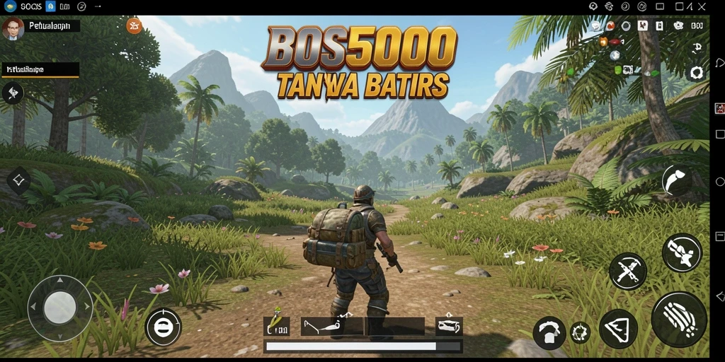 Tampilan gameplay BOS5000 yang menakjubkan di dunia terbuka.