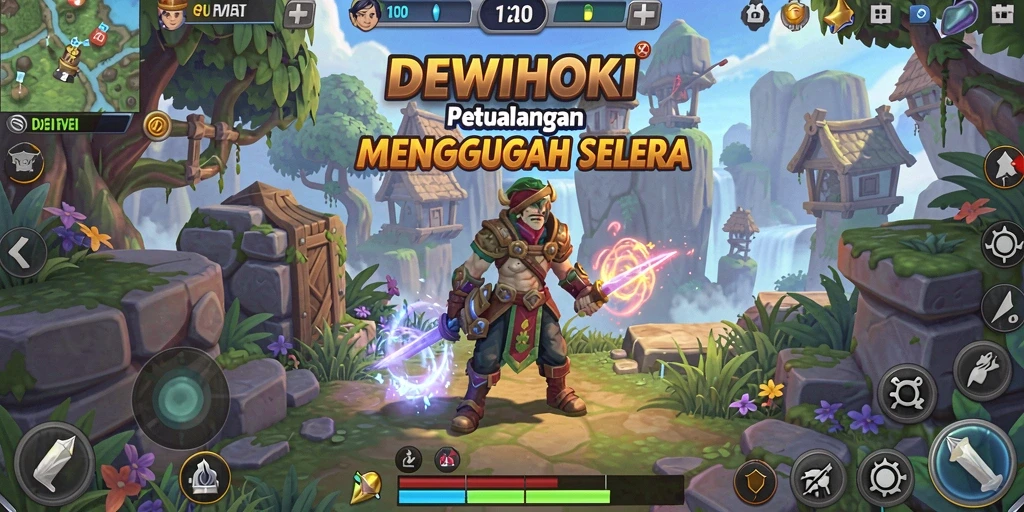 Gameplay seru DEWIHOKI yang menantang dan penuh petualangan.
