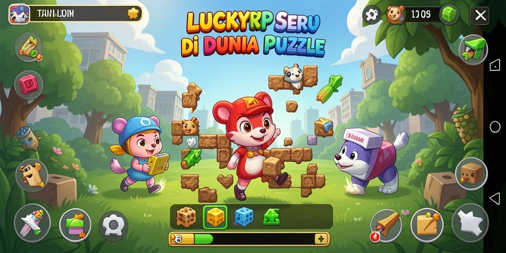Tampilan gameplay LUCKYRP yang mengasyikkan dan penuh warna.
