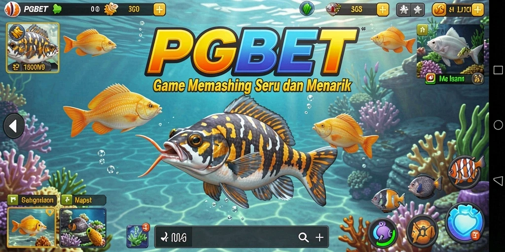 Tampilan gameplay PGBET yang seru dengan aksi memancing yang menenangkan.