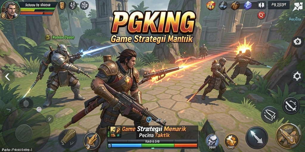 Tampilan gameplay PGKING yang menegangkan dan penuh taktik.