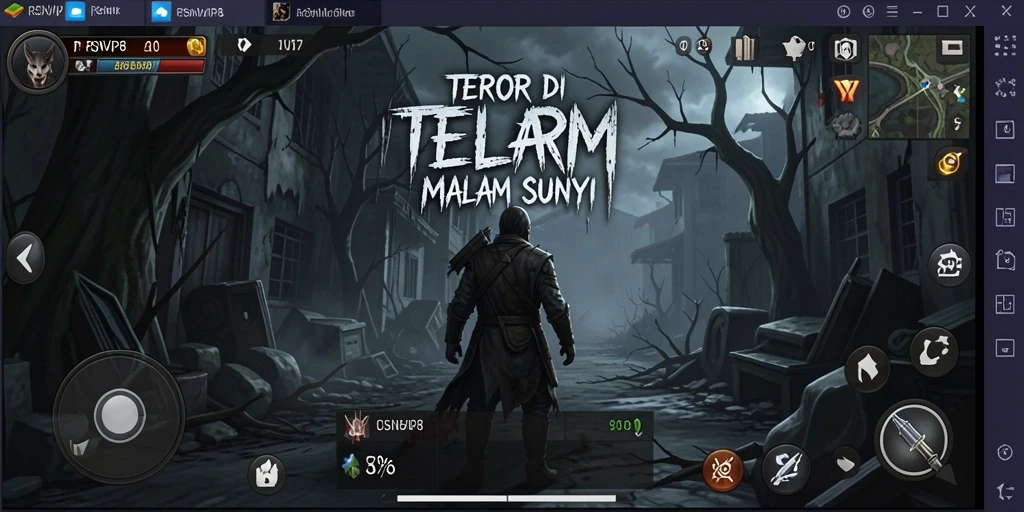 Screenshot gameplay RSNVIP8 yang intens dan mencekam.