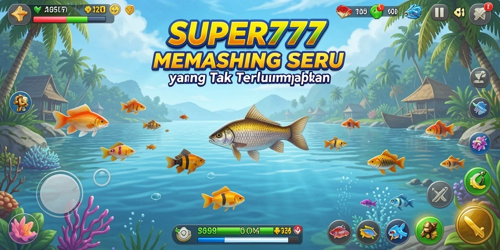Tampilan gameplay SUPER777 dengan pengalaman memancing yang mendebarkan.